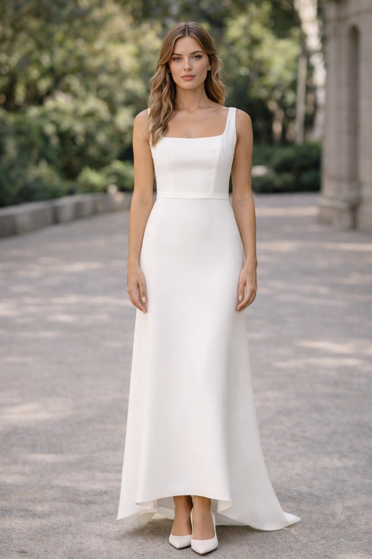 Aria Uzun Askılı Elbise