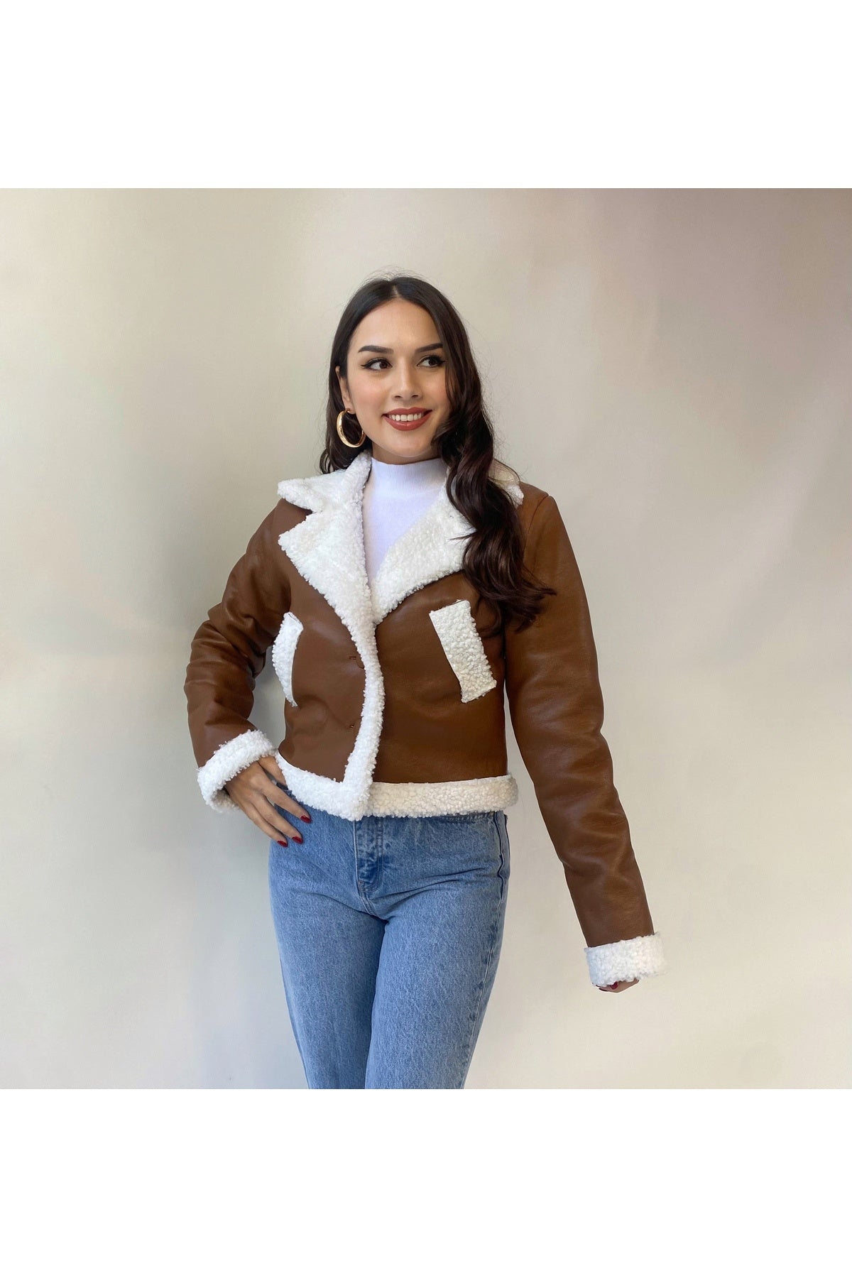 Laurel Lamine kürklü mont