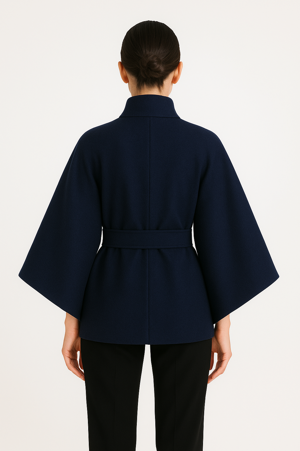 Kemer Detaylı Kaşe Panço