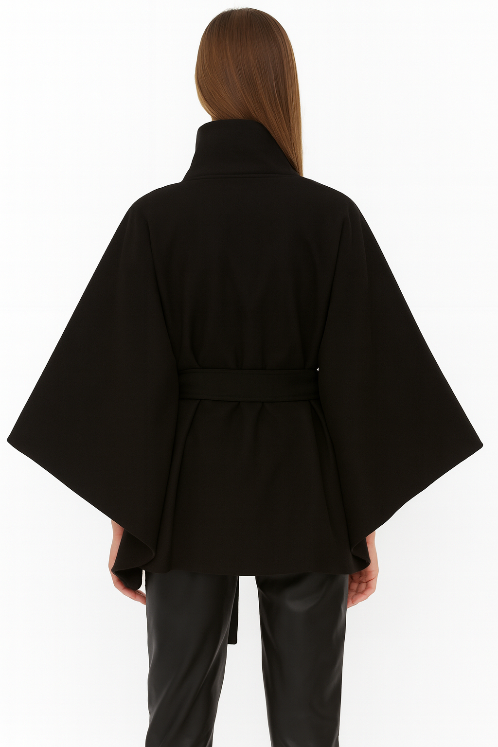 Kemer Detaylı Kaşe Panço