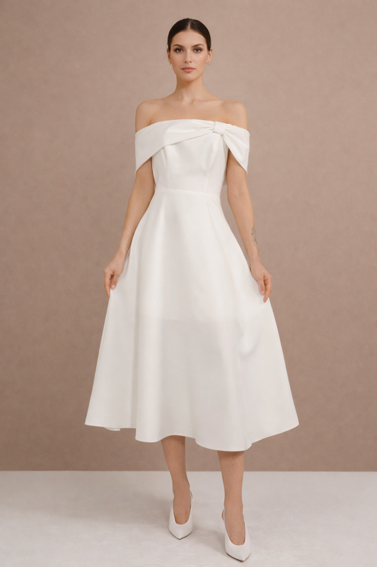 Madonna Yaka Midi Boy Elbise