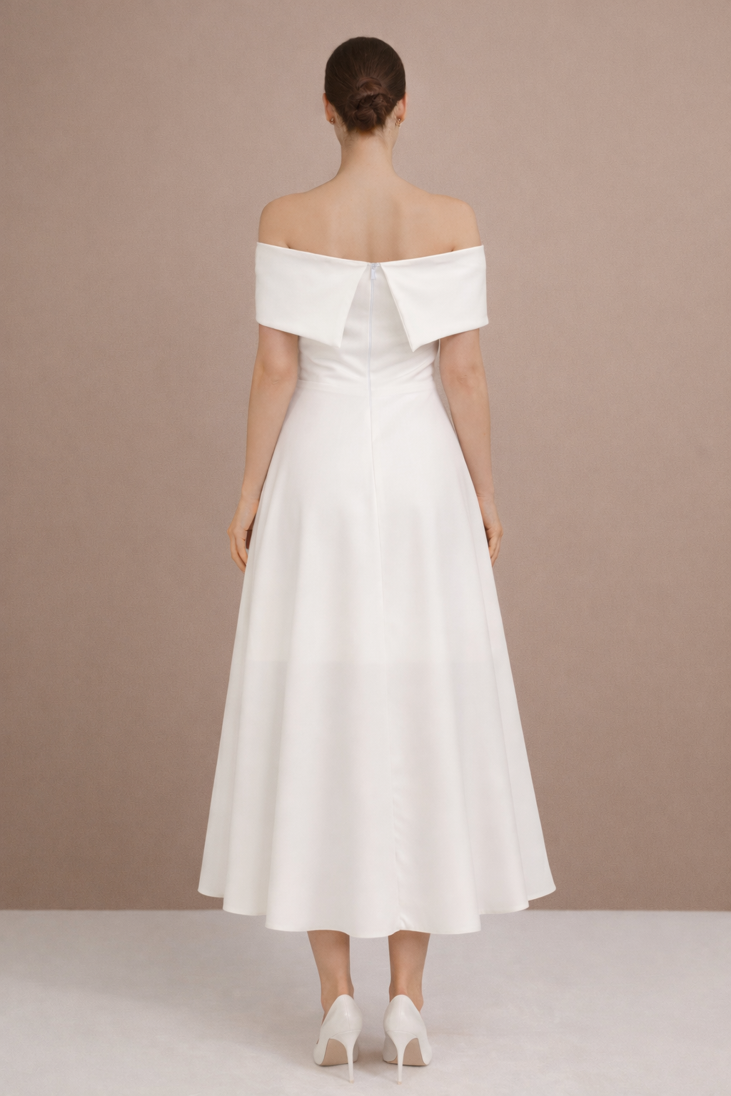 Madonna Yaka Midi Boy Elbise