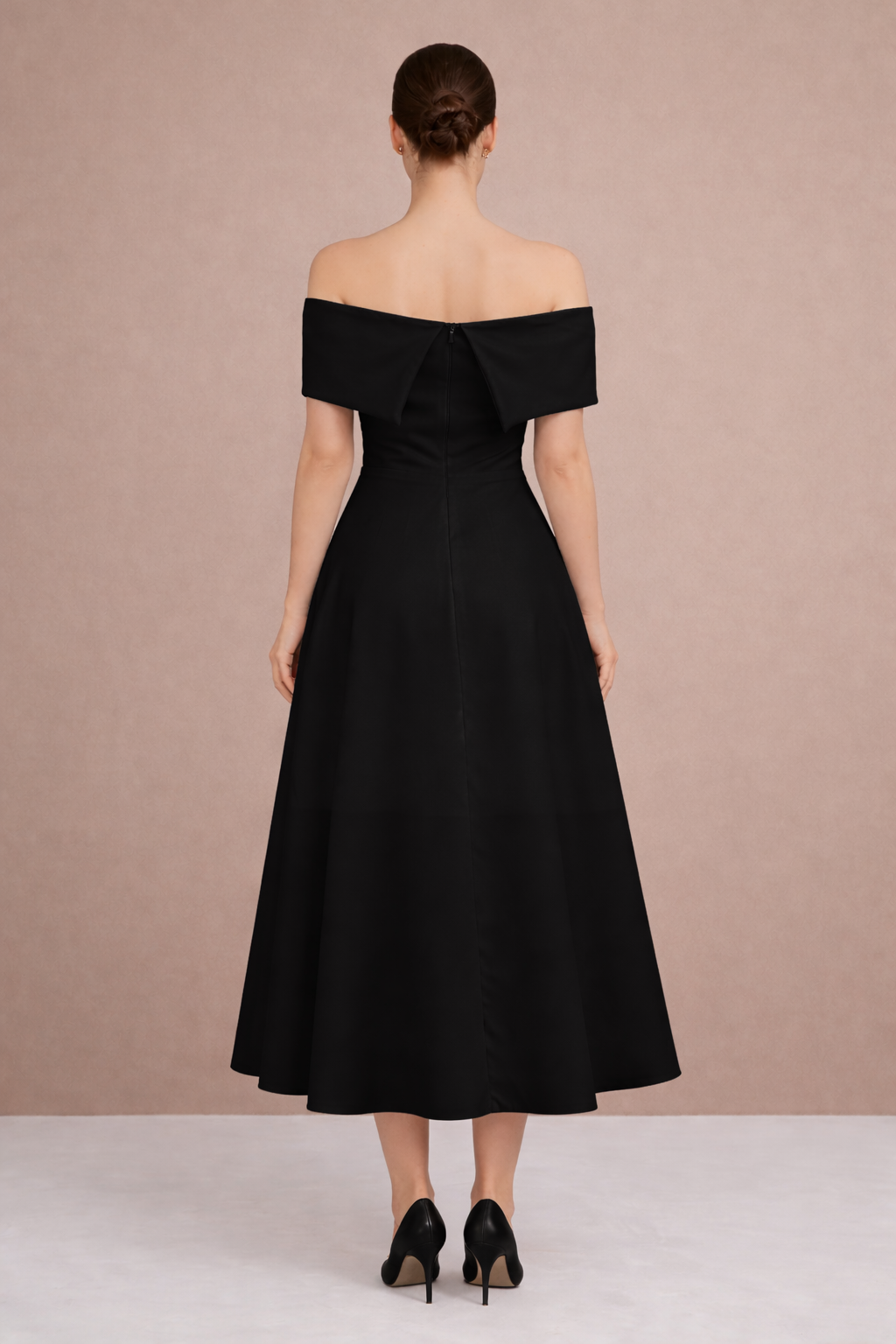 Madonna Yaka Midi Boy Elbise