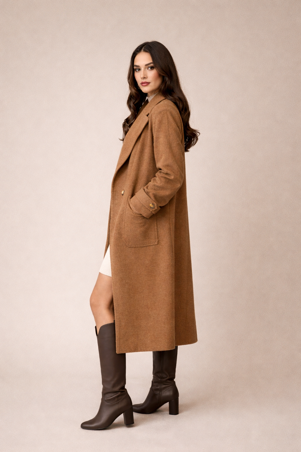 Lobelia Premium Kaşe Kaban