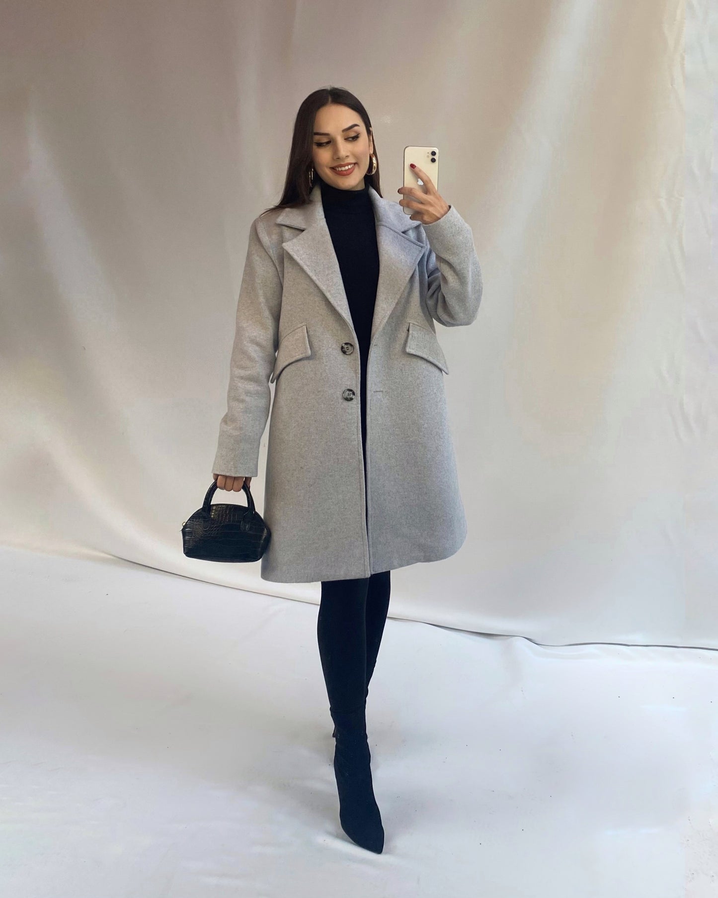 Lunara Premium Kaşe Kaban